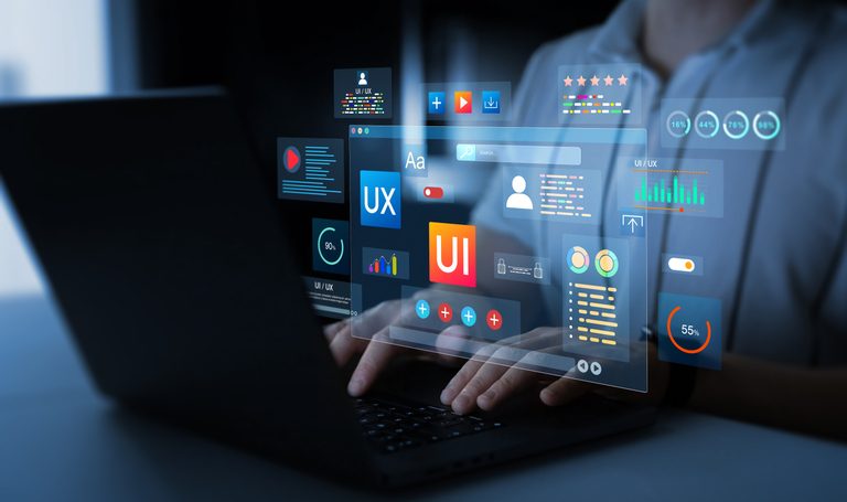 Website and app interface design